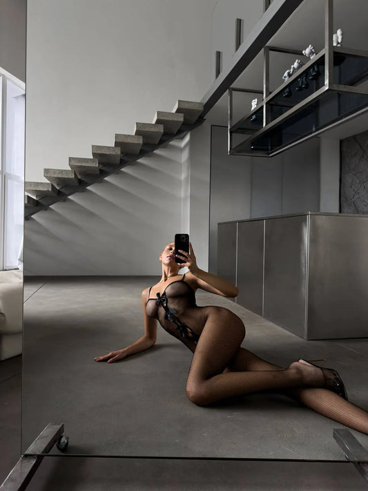 Transparan Vücut Çorabı – Loftina 2106